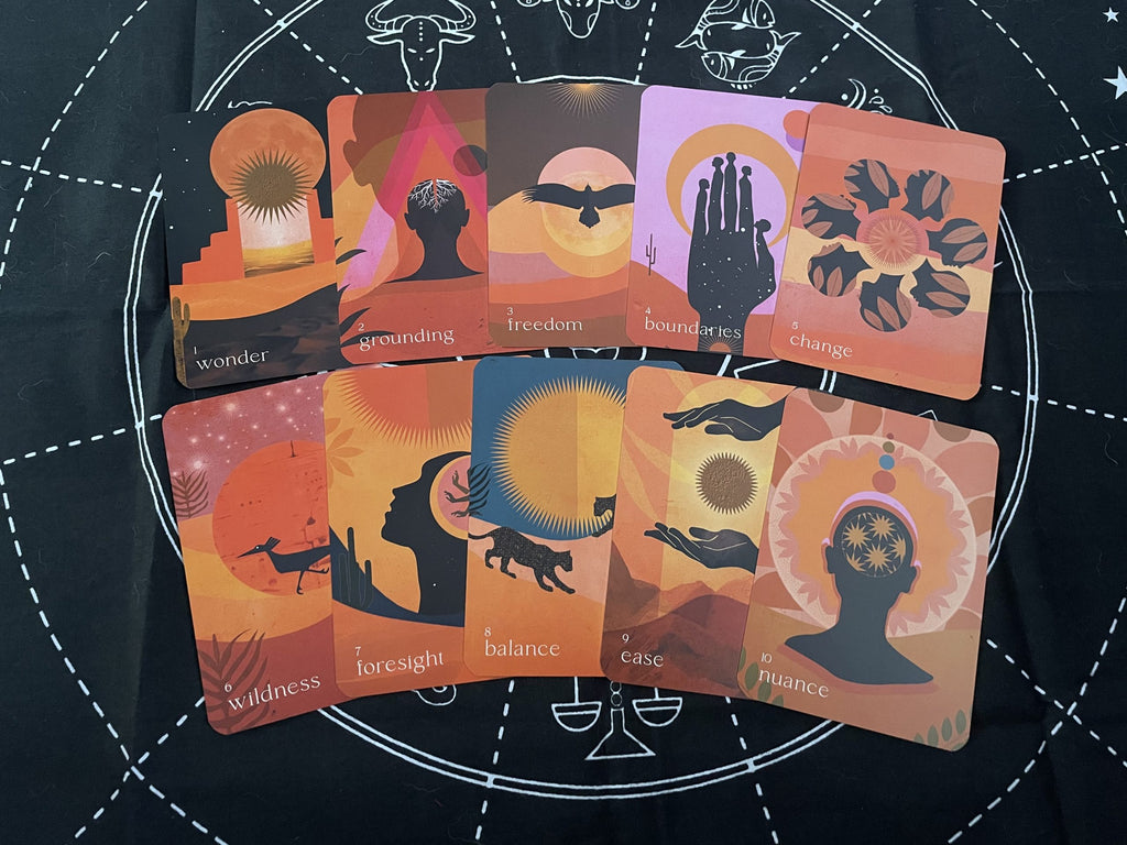 Wild Whispers Oracle: 44-Card Desert-Inspired Oracle Deck by Nat Girsberger