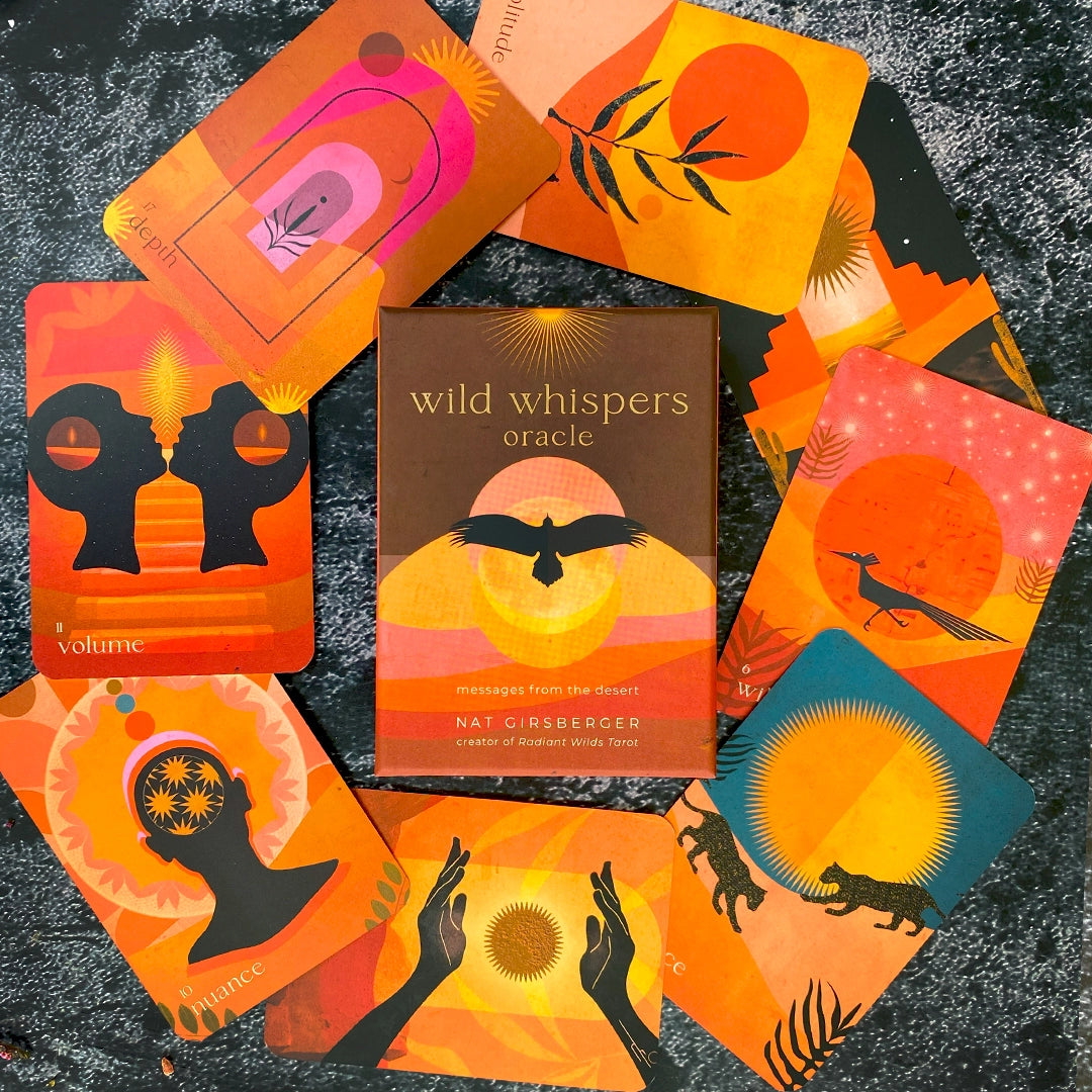 Wild Whispers Oracle: 44-Card Desert-Inspired Oracle Deck by Nat Girsberger